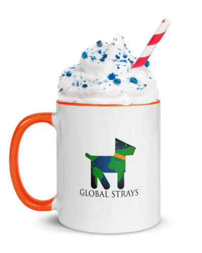 Sips for Strays Mug with Color Inside