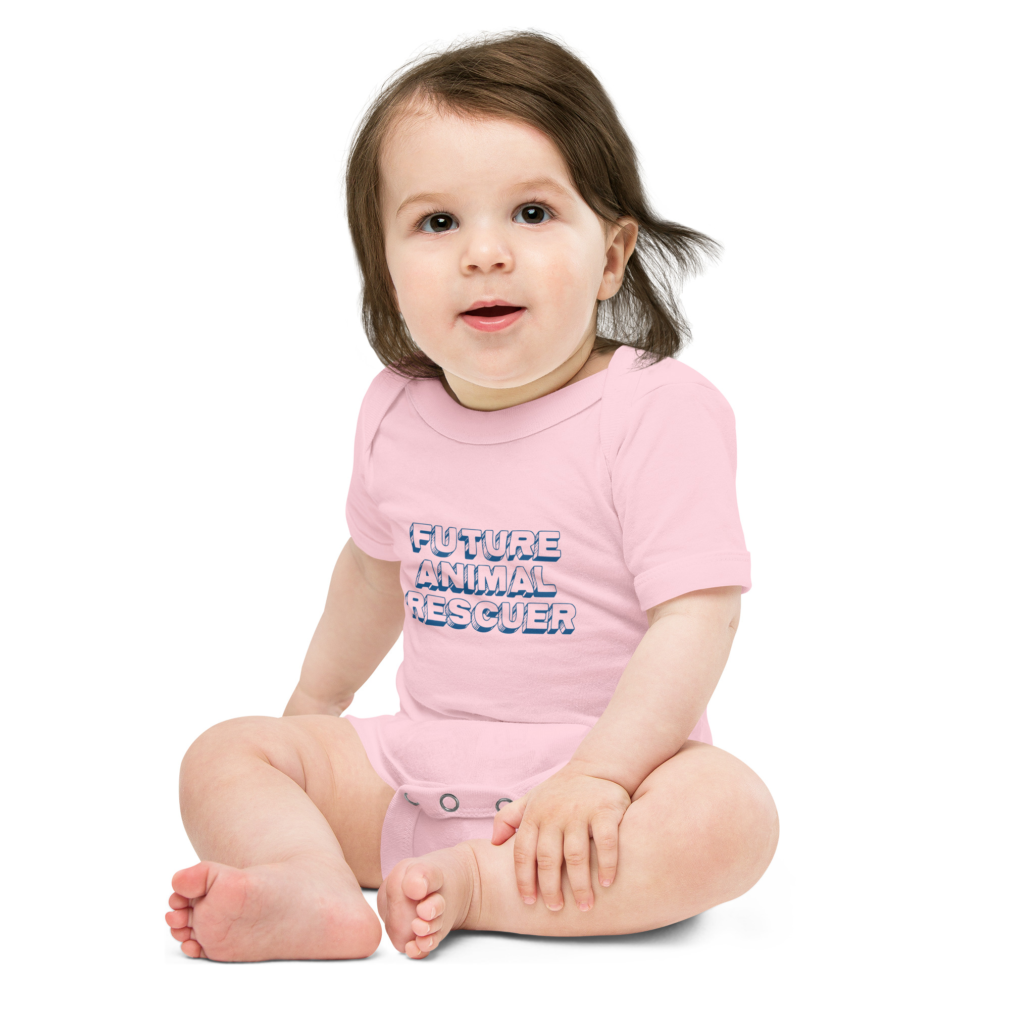 Baby Future Animal Rescuer short sleeve one piece - Image 6