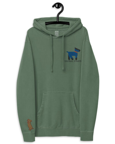 Unisex pigment-dyed hoodie
